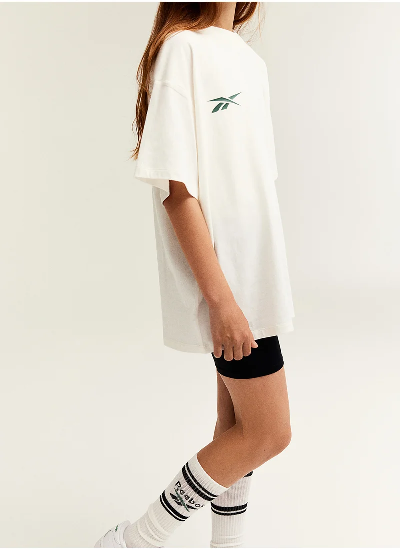 ريبوك Oversized Print-Motif T-Shirt