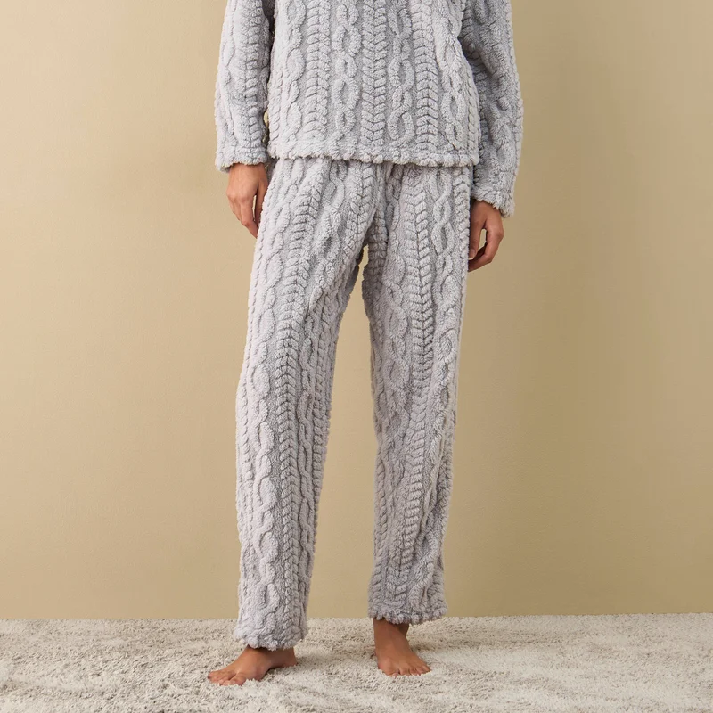 Splash FAV Textured Hooded Top and Pyjama Set