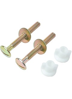 Bukela 2Packs Toilet Seat Screws, Steel Toilet Seat Hinge Bolts and Nuts, Heavy Duty Toilet Seat Fastener with Plastic Nuts and Metal Washers, Toilet Hardware Replacement for Top Mount Toilet Seat Hinges  - Image 4