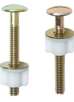 Bukela 2Packs Toilet Seat Screws, Steel Toilet Seat Hinge Bolts and Nuts, Heavy Duty Toilet Seat Fastener with Plastic Nuts and Metal Washers, Toilet Hardware Replacement for Top Mount Toilet Seat Hinges  - Image 5