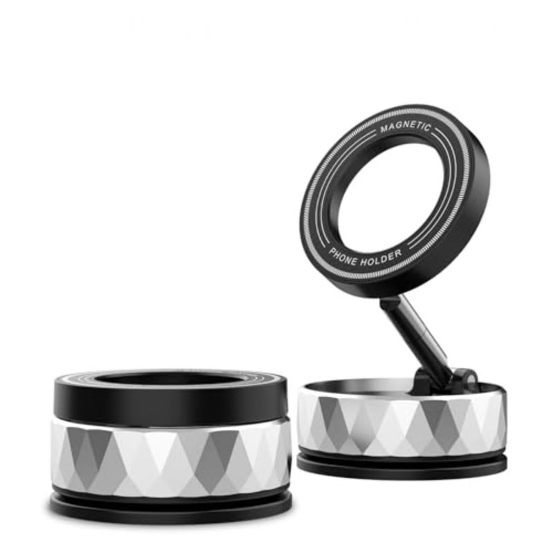Vacumm Magnetic Phone Holder, Magnetic Phone Holders for car, Suction CupandNano GelandN55 Strong Magnet, Magsafe Phone Mount of Car Accessories for iPhone 17 16 15 14 13 - Image 1