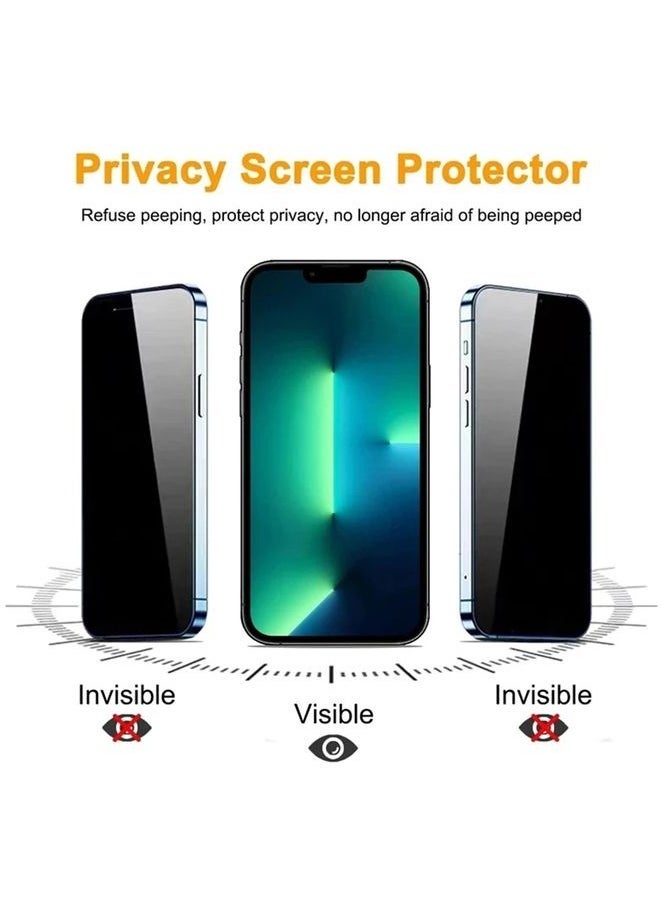 Generic Anti-Spy Privacy Screen Protector For iPhone 15 14 13 12 11 Pro Max Protective  - Image 2
