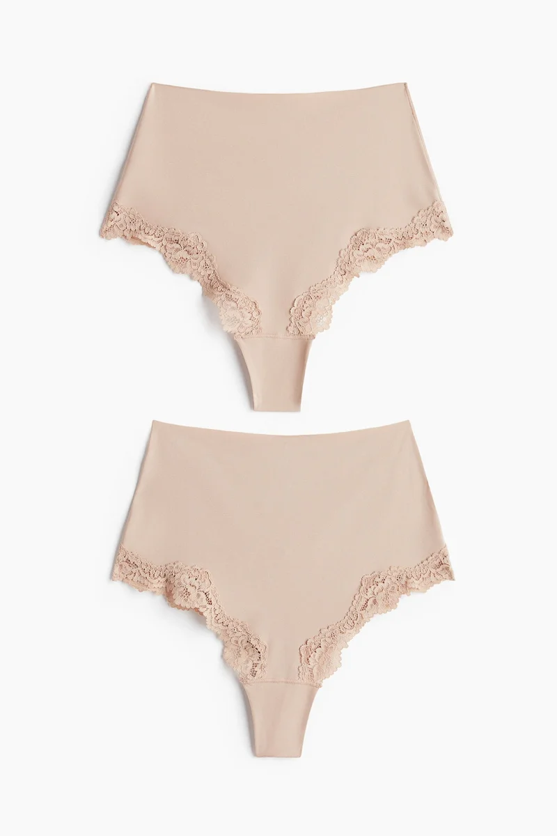 H&M 2-pack microfibre Brazilian briefs