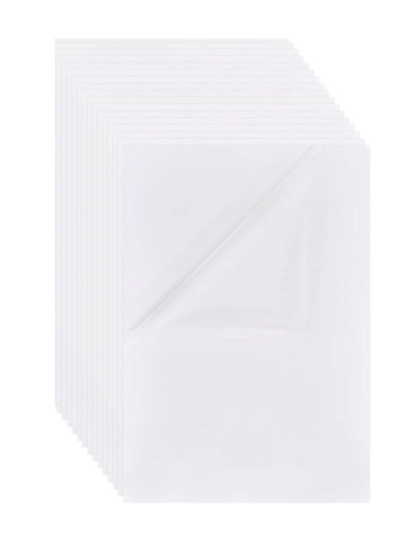 15-Piece A4 Size Transparent Self Adheive Labels For Printing Clear Labels - Image 1