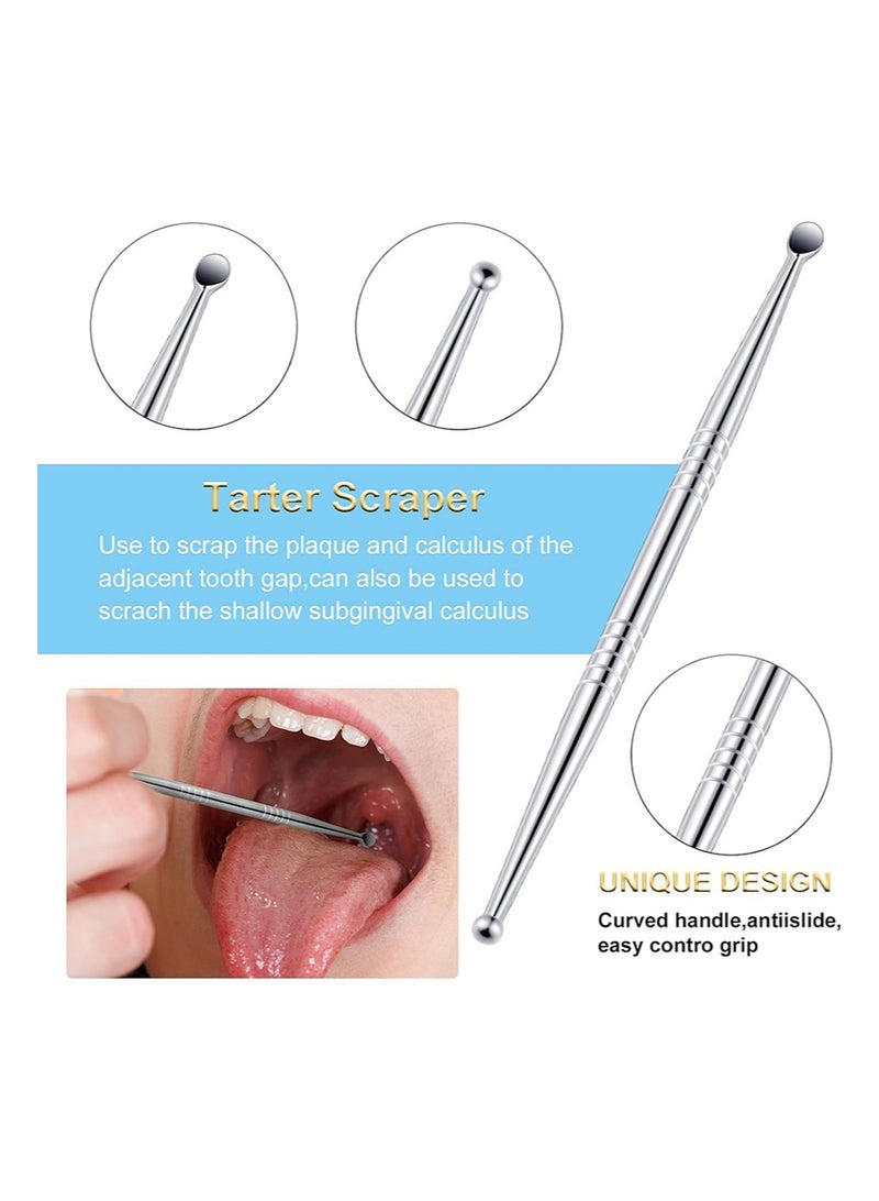 HaLunhi Tonsil Stone Removal Kit, Stainless Steel Tonsil Stone Removal Tool, Tonsil Stone Remover with LED Light, 100 Long Cotton Swabs and Curved Irrigation Syringe for Bad Breath (Yellow) - Image 3