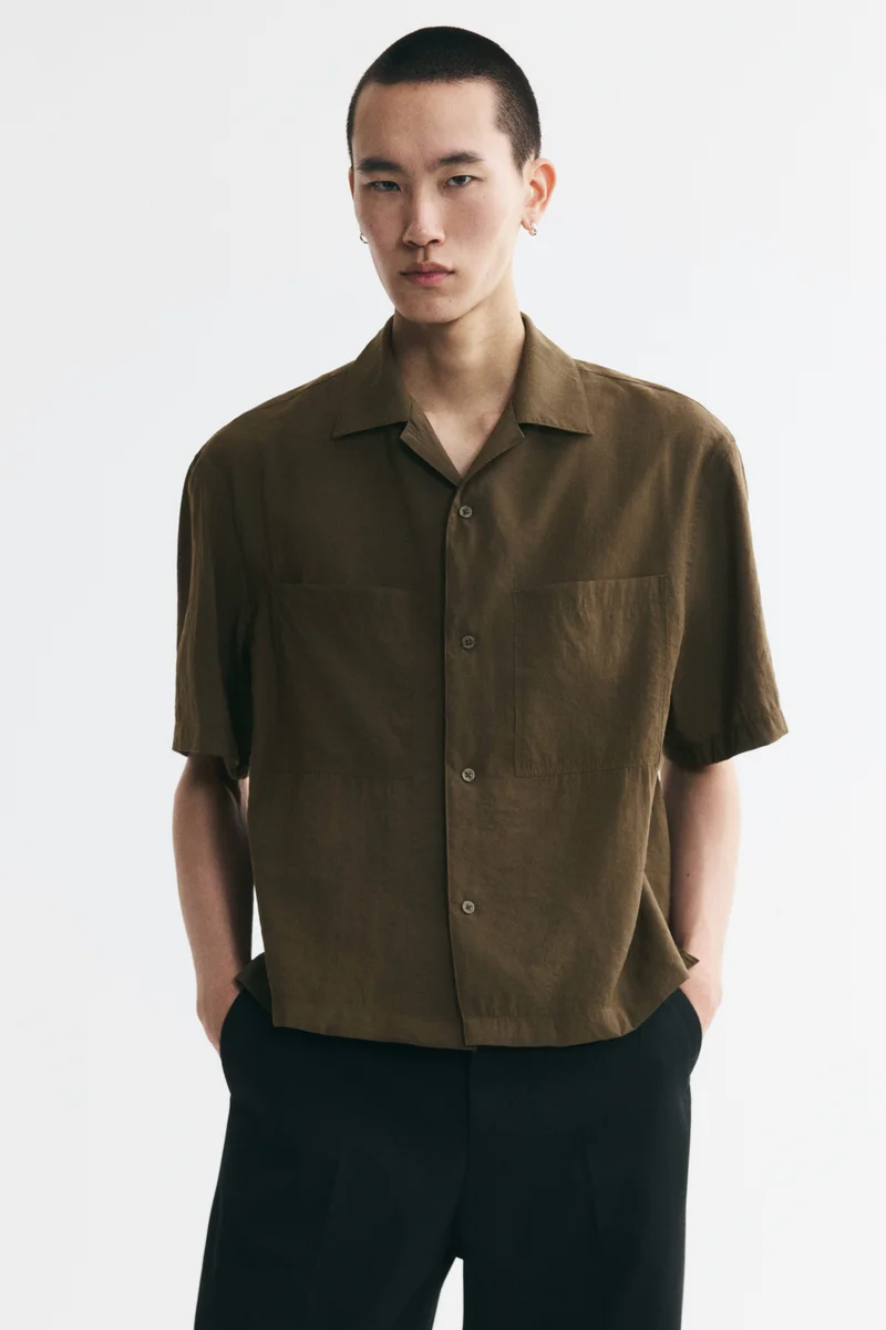 Relaxed Fit Modal-blend resort shirt