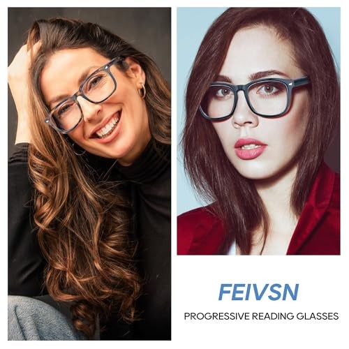 FEIVSN 3 Pack Progressive Multifocus Reading Glasses for Women Men Multifocal Readers PC Frame Fixed Hinge Eyewear, +2.50 - Image 4