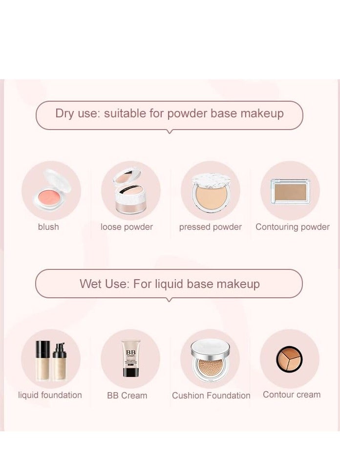 Generic 6 Pcs Latex-Free Makeup Sponges for Flawless Application and Blending - Perfect for Foundation, Concealer, and Contouring - Ideal for All Skin Types  - Image 3