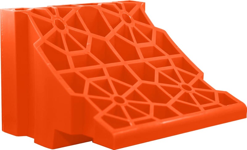 Tri-Lynx Tri Lynx 00018 Wheel Stop/Chock, (Pack of 2), Orange  - Image 2