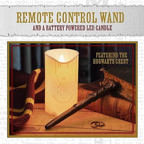 Paladone Harry Potter Hogwarts LED Candle with Wand Remote - Officially Licensed Wizarding World Merchandise, Great Hall Battery Powered Candlelight Decor for Themed Events - Image 5