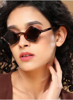 Haute Sauce Polarized Full Rim Diamond Sunglasses For Women  - Image 4