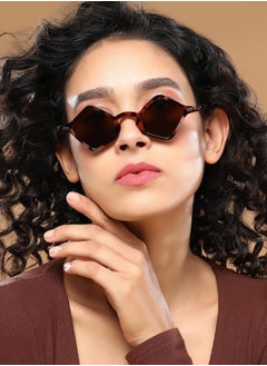 Haute Sauce Polarized Full Rim Diamond Sunglasses For Women  - Image 3