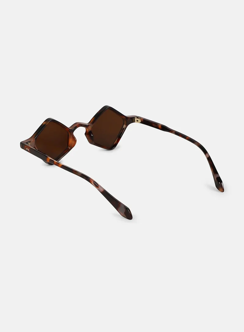 Haute Sauce Polarized Full Rim Diamond Sunglasses For Women