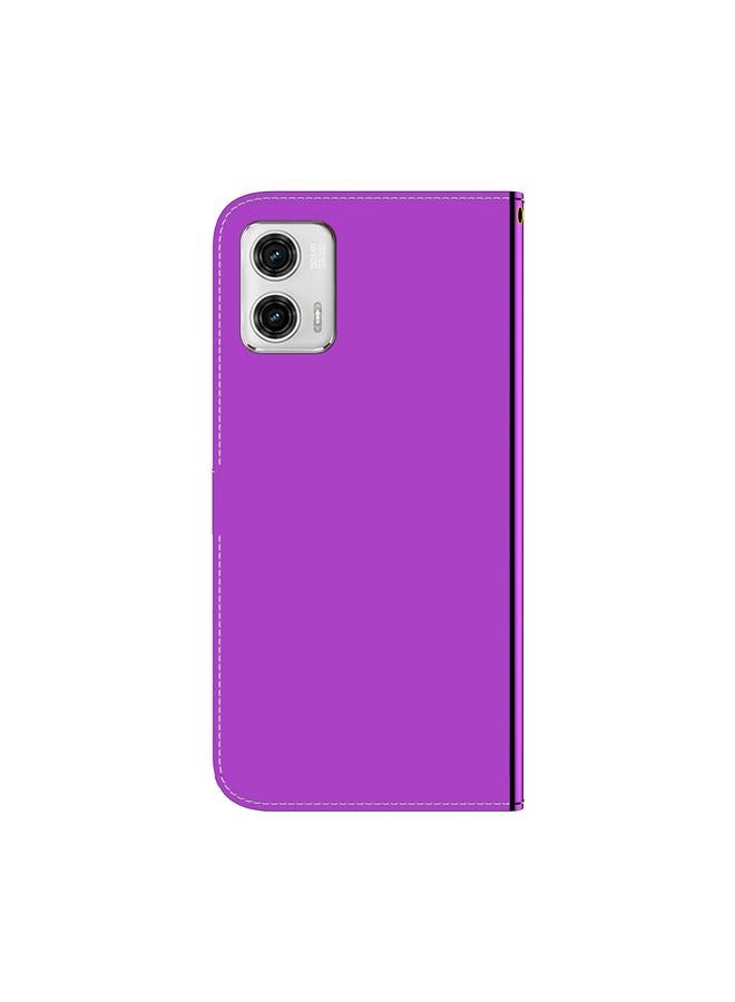 S-TOP Case For Motorola Moto G73 Imitated Mirror Surface Horizontal Flip Leather Phone Case - Image 3