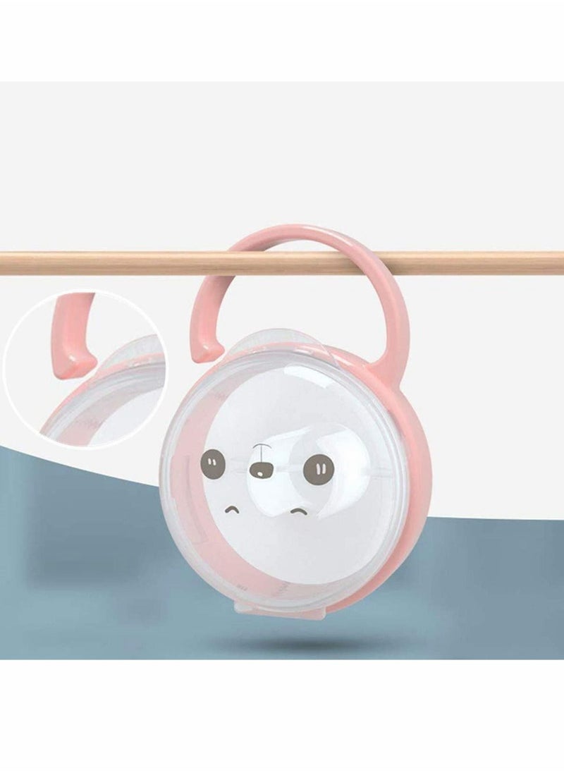 Y&D - Baby Dummy Case, Travel Soother Box Pacifier Holder Storage Case Container for Infant Toddler Dust Boxes Container, 2PCS (Pink) - Image 1