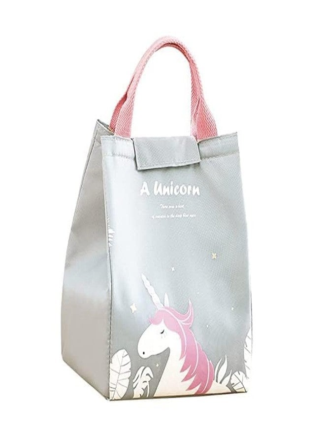 KARDIFF Cooler Lunch Bag for Women Girls for Picnic Work School, Lunch Box Waterproof Foldable Picnic Lunch Tote Bag Thermos Cooler Bag (Grey) - Image 1