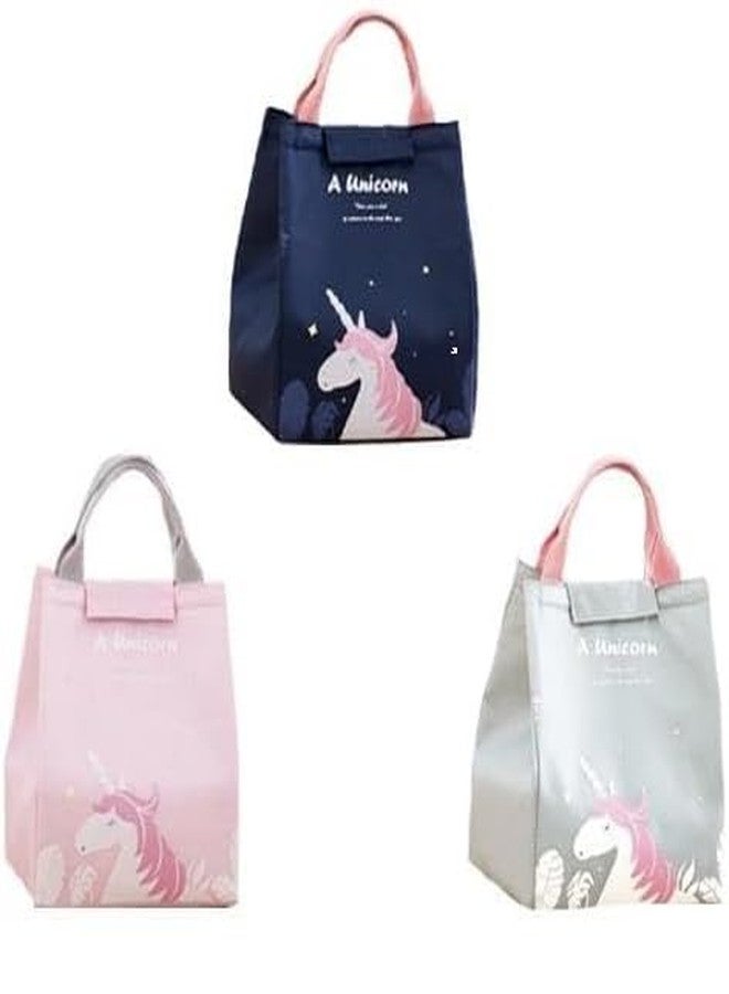 KARDIFF Cooler Lunch Bag for Women Girls for Picnic Work School, Lunch Box Waterproof Foldable Picnic Lunch Tote Bag Thermos Cooler Bag (Grey) - Image 4