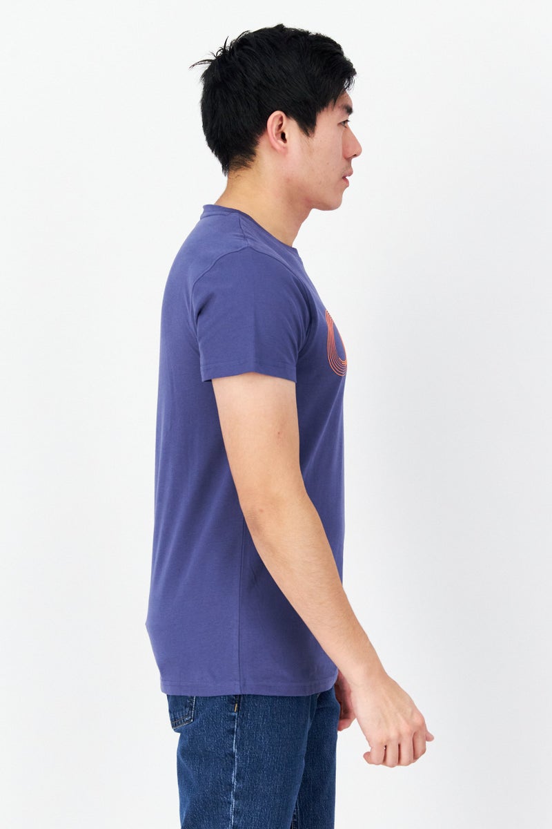 DUCK AND COVER Men Crew Neck Short Sleeve Graphic T Shirt, Blue - Image 4