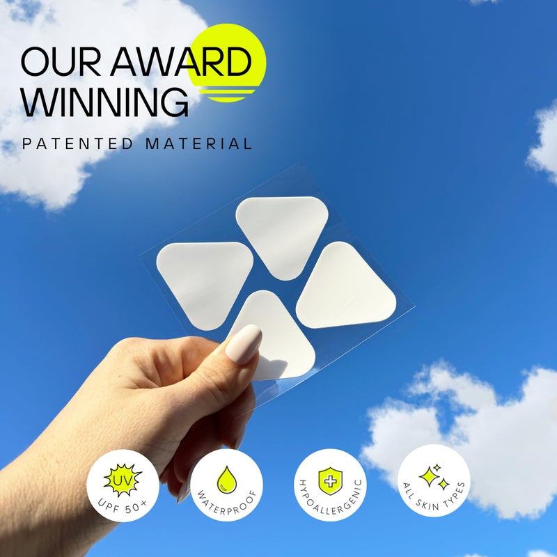 Sun Patch, Reusable Sun Screen Silicone Patches for UV Protection & Face Sunscreen, Sun Face Patches For Sun Exposure, (1 Pack/4 Nose Shapes) (White) (Golf, Surf, Swim, Ski & Snow, Outdoors) - Image 5