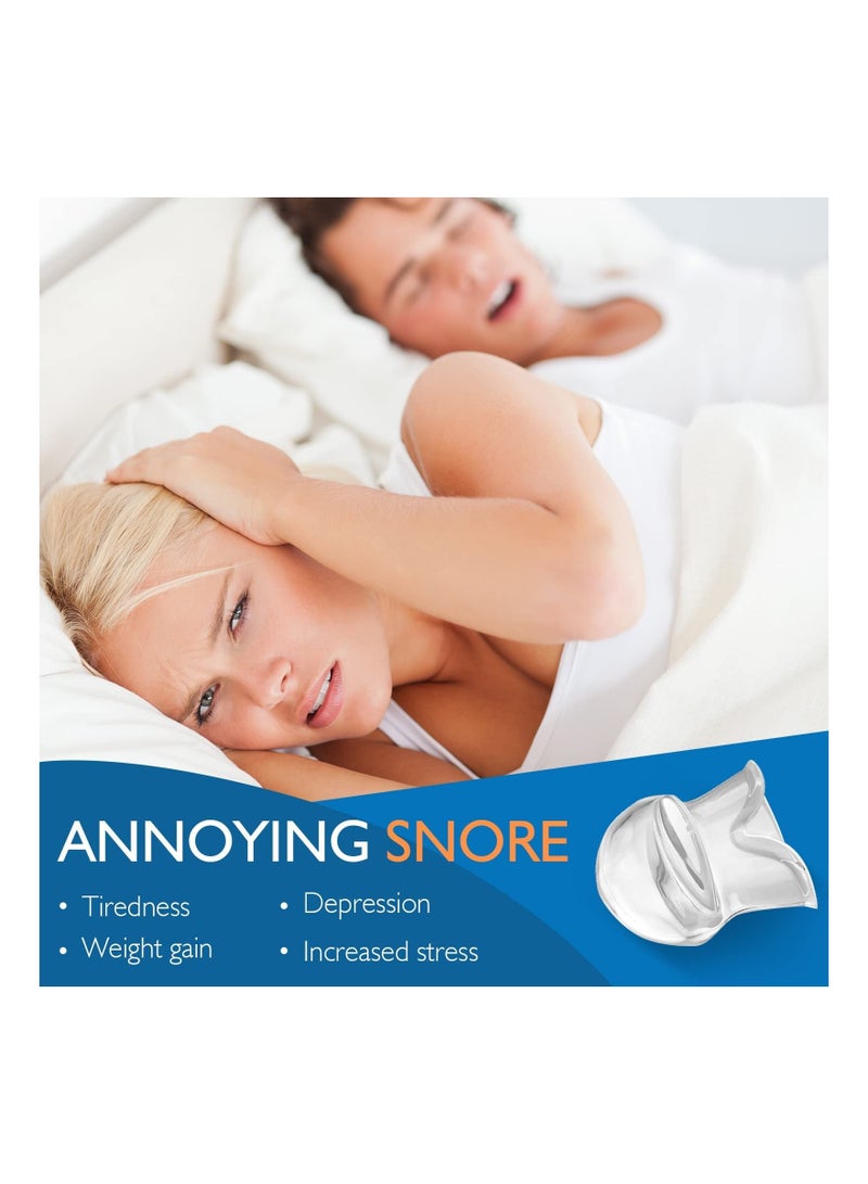 Bluejw Anti-snoring tongue cover anti-snoring device, silicone mouth type give the family a better sleeping environment,nostril stopper - Image 5