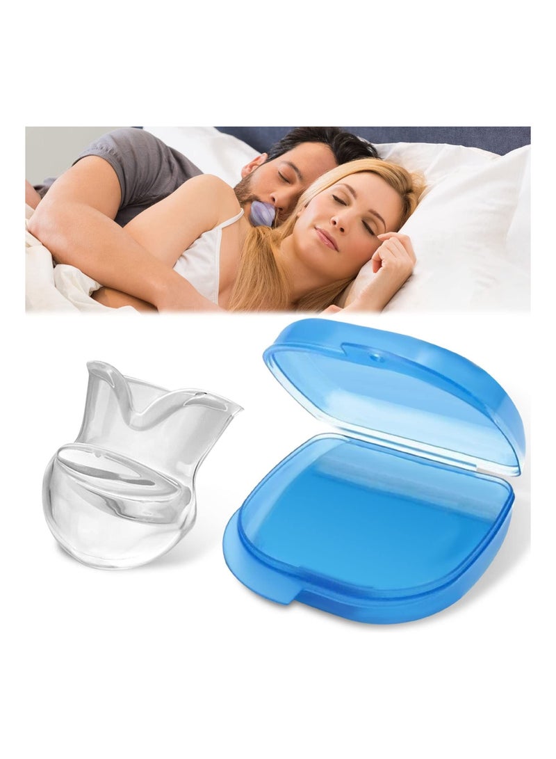 Bluejw Anti-snoring tongue cover anti-snoring device, silicone mouth type give the family a better sleeping environment,nostril stopper - Image 1