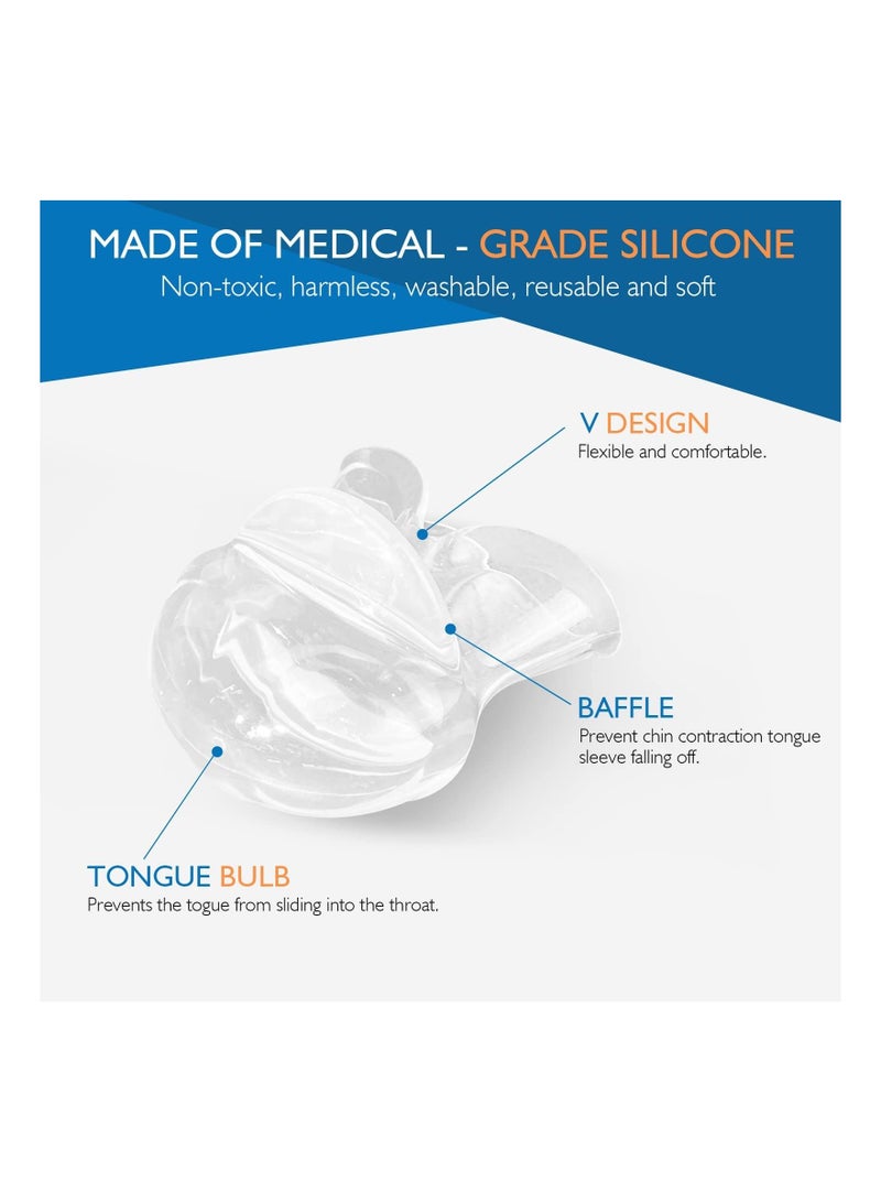 Bluejw Anti-snoring tongue cover anti-snoring device, silicone mouth type give the family a better sleeping environment,nostril stopper - Image 3