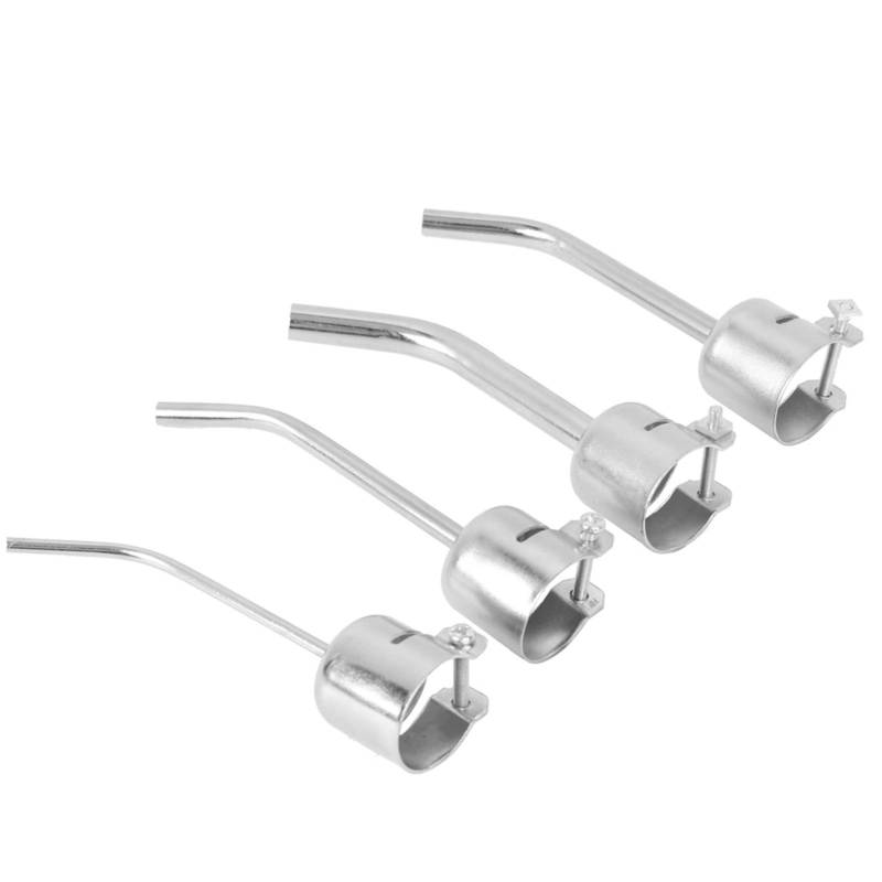 Universal Hot Air Gun Nozzle: 4-Piece Aluminum Alloy Set - Locking Screw Design For Tight Seal, Extended Elbow & Versatile Fit For 850 850A 852 852D 852D+ 950 And Air Pump Heat Guns - Image 2