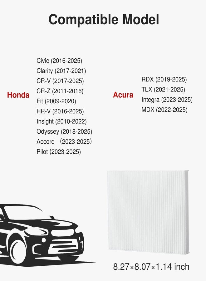 Puroma Cabin Air Filter Replacement for CP182, CF11182, Honda Civic, Clarity, CR-V, CR-Z, HR-V, Fit, Insight, Odyssey, Acura MDX, RDX, TLX, INTEGRA - Image 2