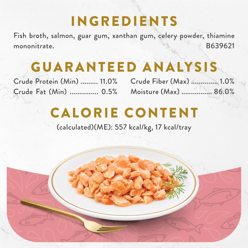 Fancy Feast Purina Fancy Feast Appetizers Lickable Grain Free Wet Cat Food Topper Wild Alaskan Salmon Appetizer - (Pack of 10) 1.1 oz. Trays - Image 5