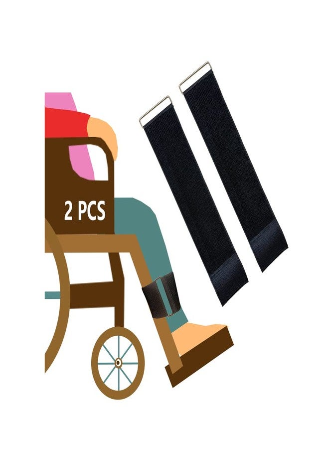 ZNALDP Wheelchair Leg Rest Straps Calf Medical Safety Footrest Seat Belt Wheelchair Harness Restraints for Elderly Dementia Patient Leg Separator Belts Prevent Sliding Wheelchair Accessories - Image 1