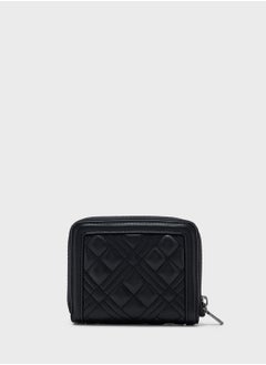 Love Moschino Logo Detailed Quilted Zip Over Wallet  - Image 3