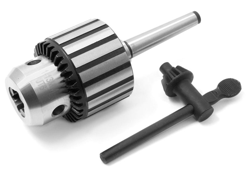 WEN LA136K 12Inch Keyed Drill Chuck with MT1 Arbor Taper