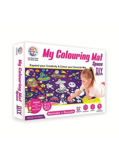 RATNA'S Ratna's My Coloring Mat Space Printed Mat of Size 40 x 27 Inches, Washable & Reusable Colouring Kit for Kids 3+ Years  - Image 1