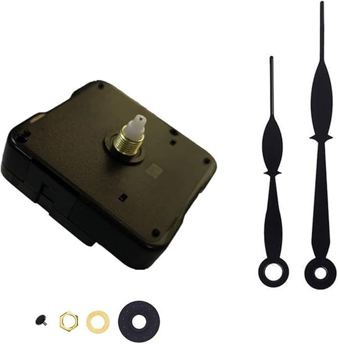 Silent Quartz Wall Clock Movement Mechanism Battery Operated Black Second Point Replacement Parts - Image 1