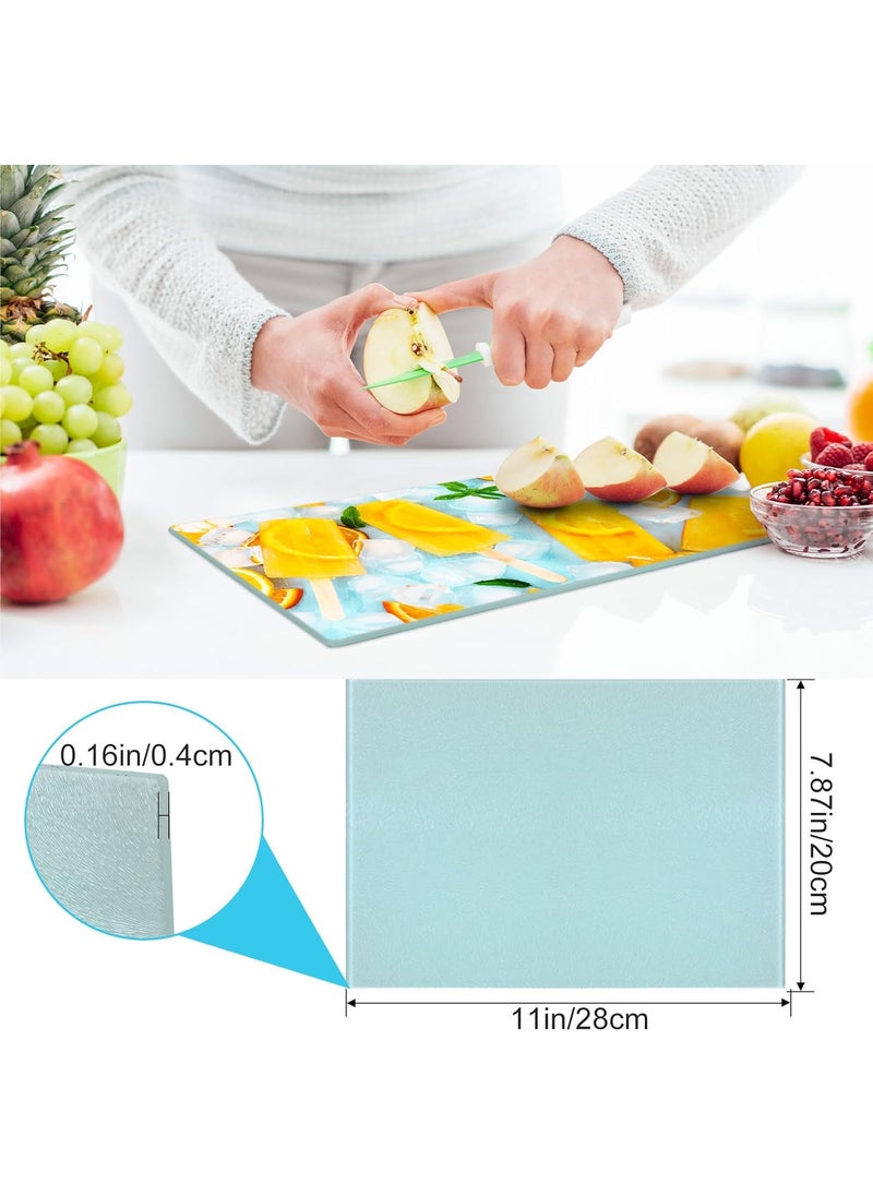 Nuenen Nuenen 15 Pcs Sublimation Blank Cutting Board for Kitchen  11 x 787 Inch Tempered Glass for Countertop  Heat Resistant Personalized Board for Heat Press Machine  - Image 3