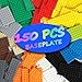HUIZDQ 150 Pieces Classic Building Baseplate 12 Sizes Small Base Plates Compatible with All Major Brands Building Blocks 12 Colors - Image 2