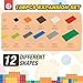 HUIZDQ 150 Pieces Classic Building Baseplate 12 Sizes Small Base Plates Compatible with All Major Brands Building Blocks 12 Colors - Image 4