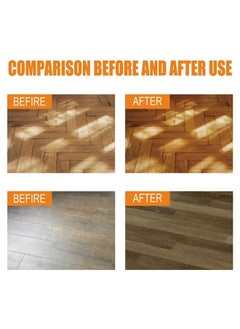 JUE-FISH Floor Cleaner,Wood Floor Polish and Restorer 100 Ml Bundle Natural Shine Removes Scratches Leaves Protective Layer 100ML  - Image 2