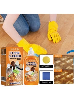 JUE-FISH Floor Cleaner,Wood Floor Polish and Restorer 100 Ml Bundle Natural Shine Removes Scratches Leaves Protective Layer 100ML  - Image 1