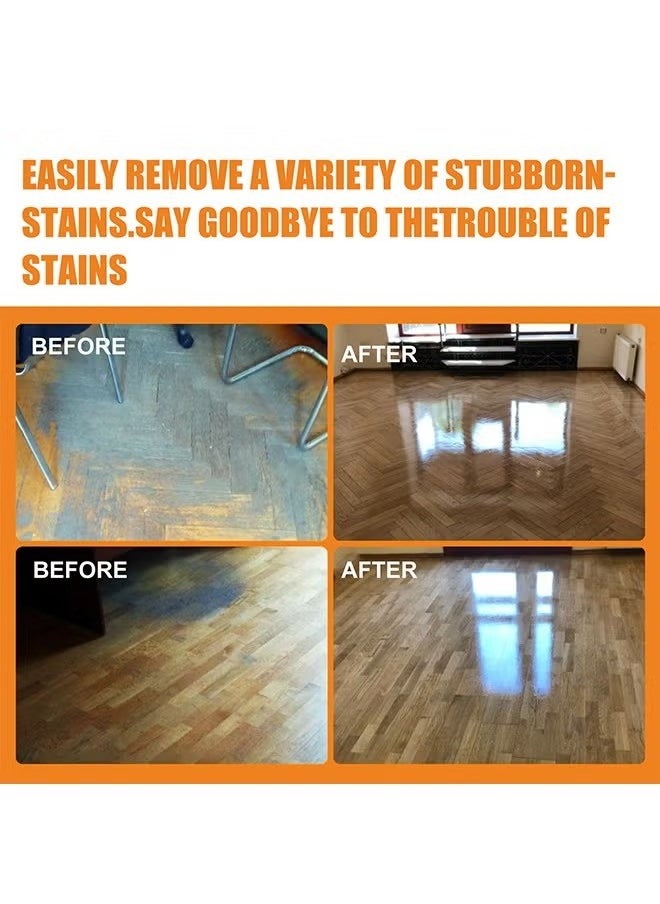 JUE-FISH - Floor Cleaner,Wood Floor Polish and Restorer 100 Ml Bundle Natural Shine Removes Scratches Leaves Protective Layer 100ML - Image 1