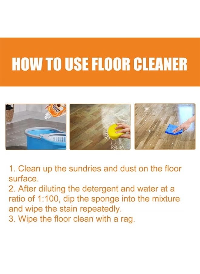 JUE-FISH - Floor Cleaner,Wood Floor Polish and Restorer 100 Ml Bundle Natural Shine Removes Scratches Leaves Protective Layer 100ML - Image 1