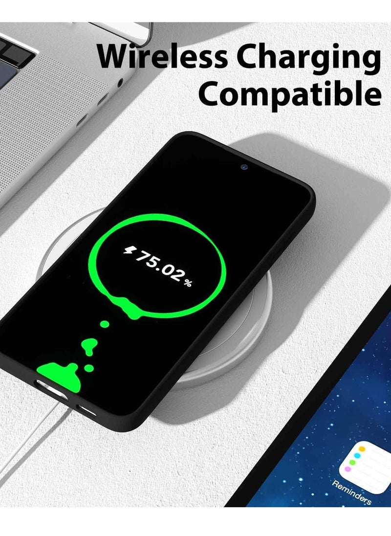 Samsung Galaxy A55 Case Cover Flexible Soft Silicone Slim Fit Case for Galaxy A55 Anti Scratch with Inside Microfiber Lining Shockproof Protective Phone Case for Galaxy A55 Case 6.6 inch