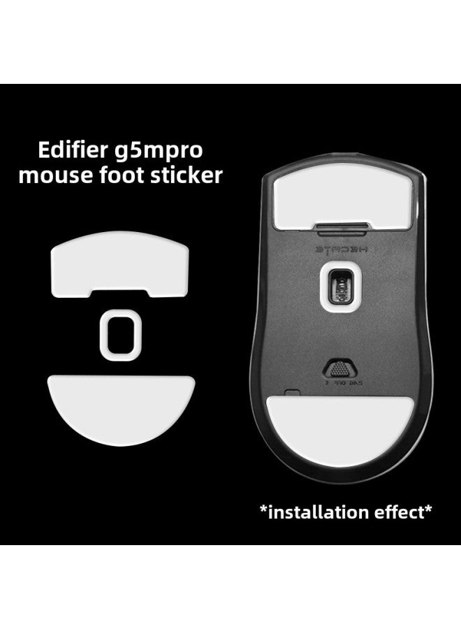 For Walkers G5M Mouse Anti-slip Stickers Foot Stickers G5Mpro Stickers G5 Mouse Stickers Sweat-absorbent PRO Palm Stickers-Color:A Pair Of Teflon Foot Stickers - Image 1