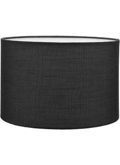 Moda35. Black Floor Lamp Head Diameter 30 cm Fabric Cylinder LB816 