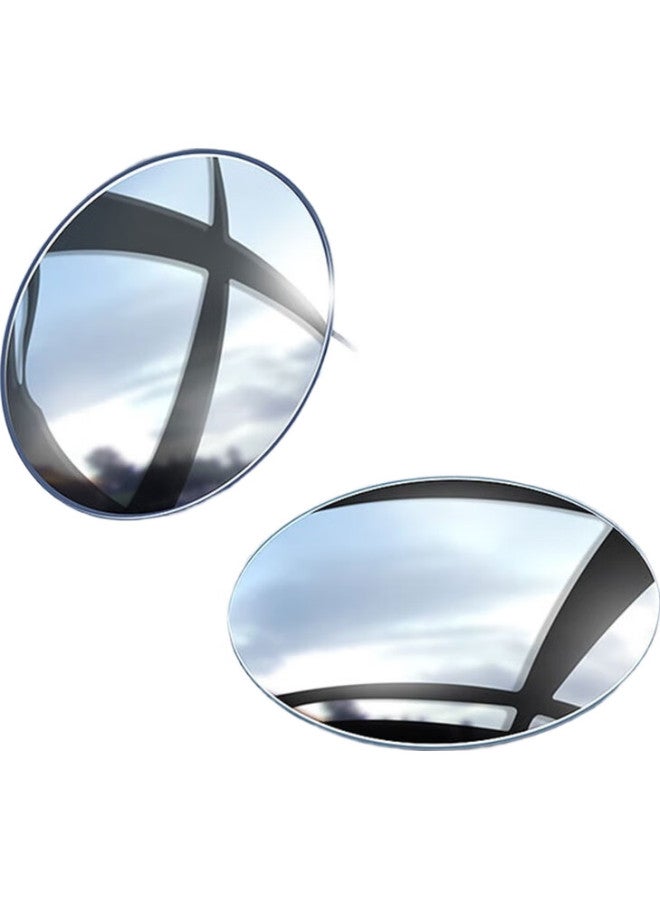 KOOLIFE Car Rearview Mirror, Small Round Mirror, Reversing Mirror, Car Auxiliary Blind Spot Assist, Wide-Angle Reflective Mirror, Small Round Mirror, Reversing Aid, High-Definition, Rain-Proof, 360-Degree Adjustable - Image 2