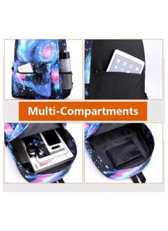 Generic 3Pcs Backpack Set,Large Capacity Book Bag Anime School Bags with Crossbody Bag and Pencil Pouch,Cartoon Backpack Laptop Bag Kawaii Backpacks for Student Boys Girls  - Image 5
