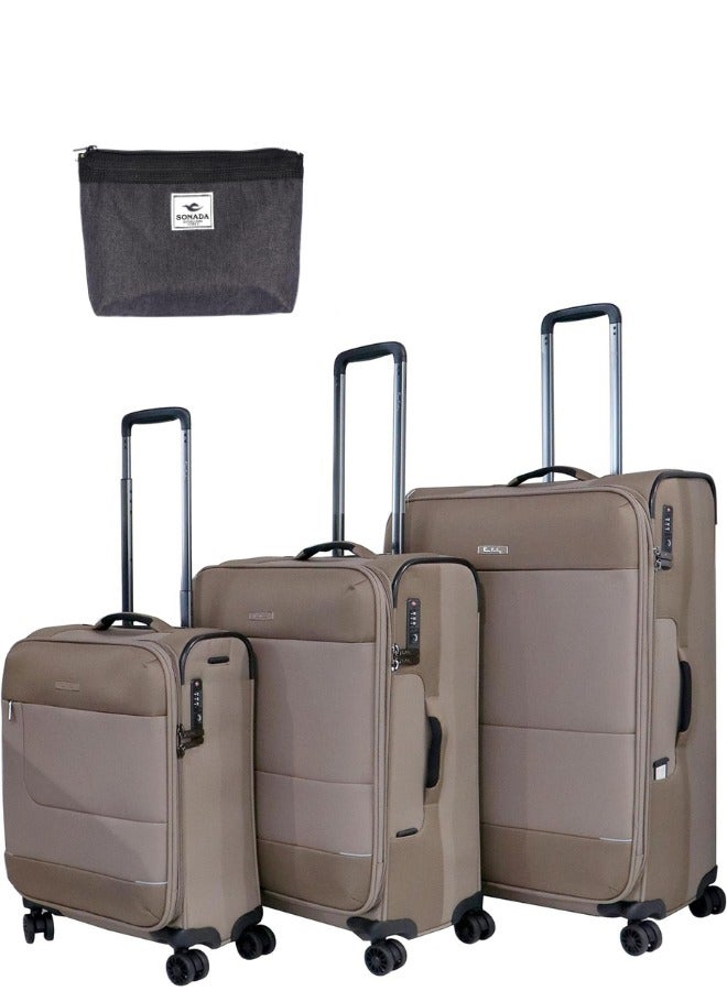 pierre cardin Softside Airlite Luggage Set o 3 - Image 1