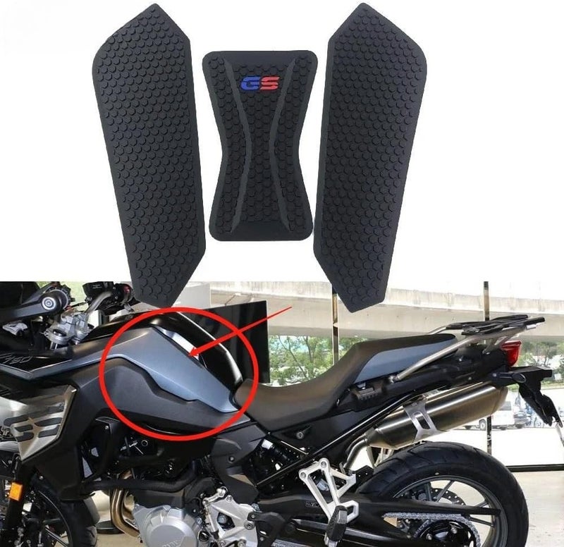 Motorcycle Sticker, Motorcycle Fuel Tank Mat Motorcycle Tank Pad Sticker for BMW F750gs F850gs 18-20 Oil Tank Protector Tank Grip Decals(One Set-01) - Image 2