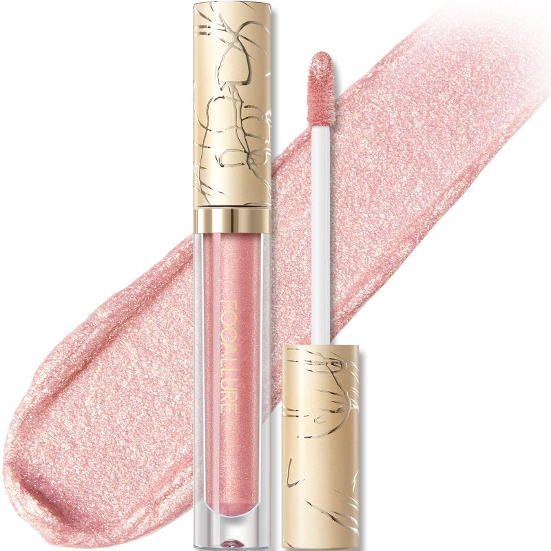 FOCALLURE Metallic Liquid LipstickNon Stick Cup Lip GlossHigh Impact Lip Color with Transferproof WearLong Lasting Waterproof Lipstick Makeup for WomenPK03 Candy Castle - Image 3