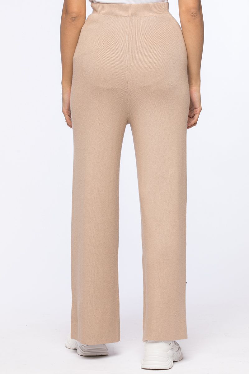 RINA knitted pants with buttons and slits - Image 4